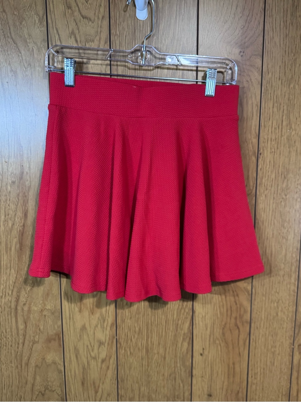 Red Flared Women's Skort - Size Large